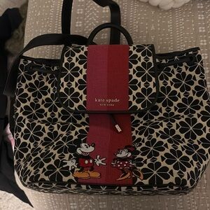 Kate Spade Black and Red Mickey Mouse Bag